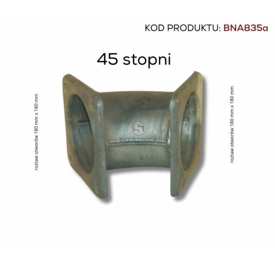 KOLANKO 45°  - KOŁNIERZ 8" - KO [BNA835A]