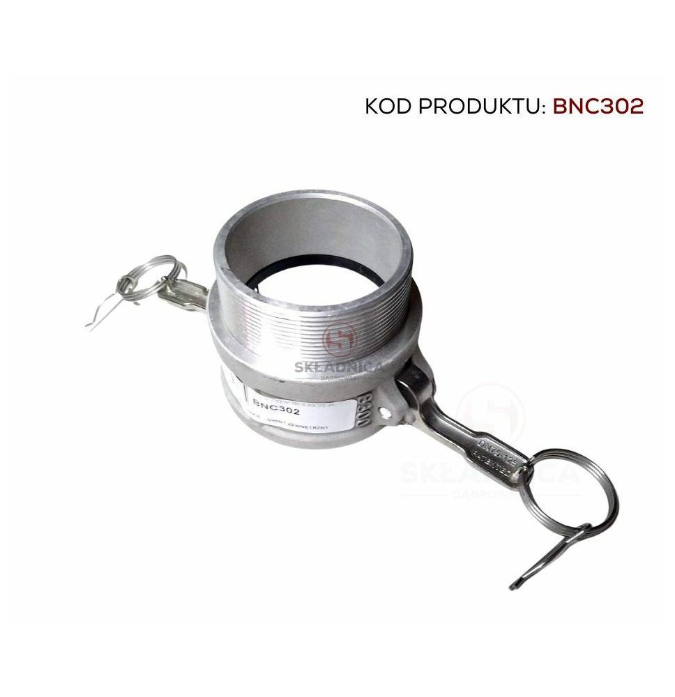 CAMLOCK 3"  ZŁĄCZE ŻEŃSKIE  - GWINT ZEW [BNC302]
