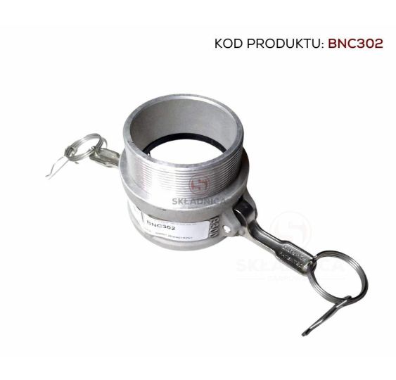 CAMLOCK 3"  ZŁĄCZE ŻEŃSKIE  - GWINT ZEW [BNC302]