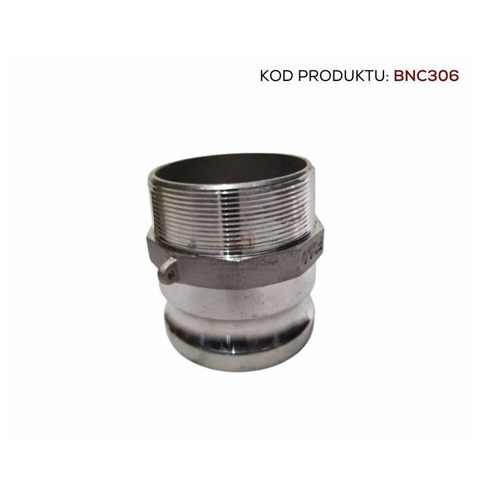 CAMLOCK 3"  ZŁĄCZE MĘSKIE  - GWINT ZEW [BNC306]