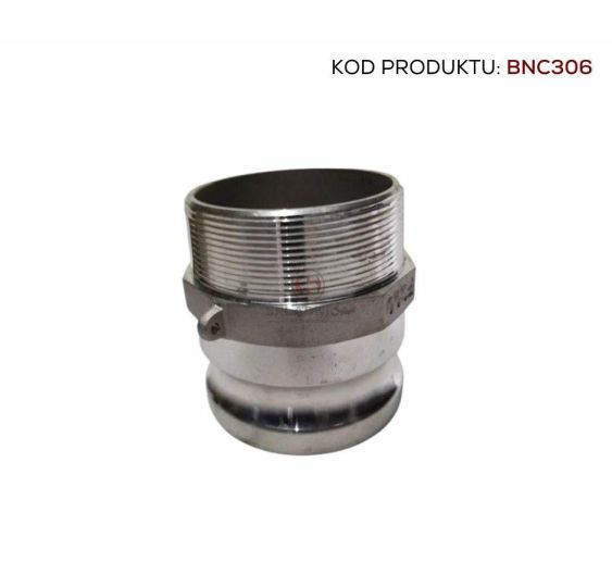 CAMLOCK 3"  ZŁĄCZE MĘSKIE  - GWINT ZEW [BNC306]