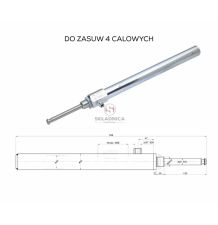 SIŁOWNIK DO ZASUWY 4"    M30*2   H-140 [BNZ400]