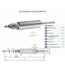 SIŁOWNIK DO ZASUWY 4"    ZE SPRĘŻYNĄ [BNZ400-A]