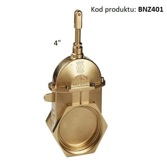 ZASUWA MOSIĘŻNA HYD. 4"  GWINT M114 / GW [BNZ401]