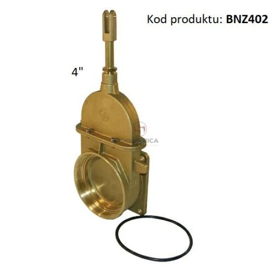 ZASUWA MOSIĘŻNA HYD. 4"  GWINT M114 / PŁ [BNZ402]