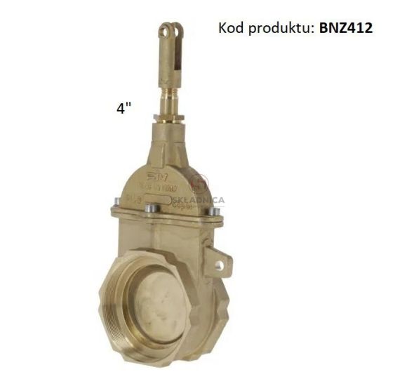 ZASUWA MOSIĘŻNA HYD. 4"  GWINT M114 / GW [BNZ412]