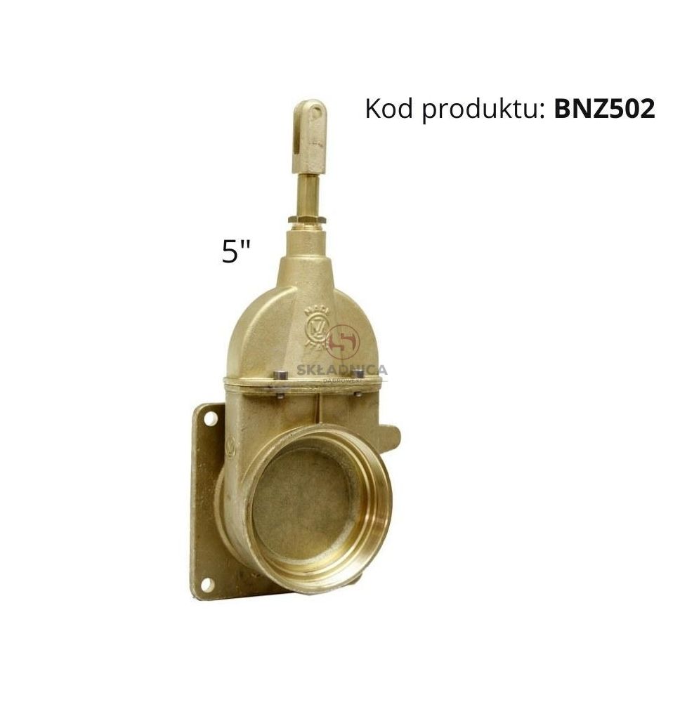 ZASUWA MOSIĘŻNA HYD. 5"  GWINT M139 / PŁ [BNZ502]