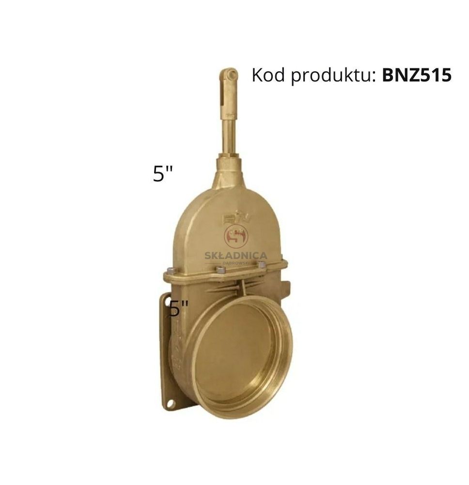 ZASUWA MOSIĘŻNA HYD. 5"  GWINT M139 / PŁ [BNZ515]