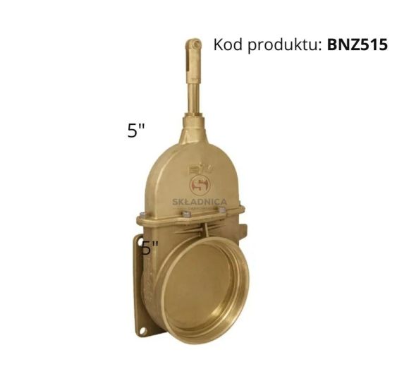 ZASUWA MOSIĘŻNA HYD. 5"  GWINT M139 / PŁ [BNZ515]