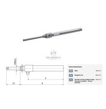 SIŁOWNIK DO ZASUWY 6"    M30*2   H-180 [BNZ600]