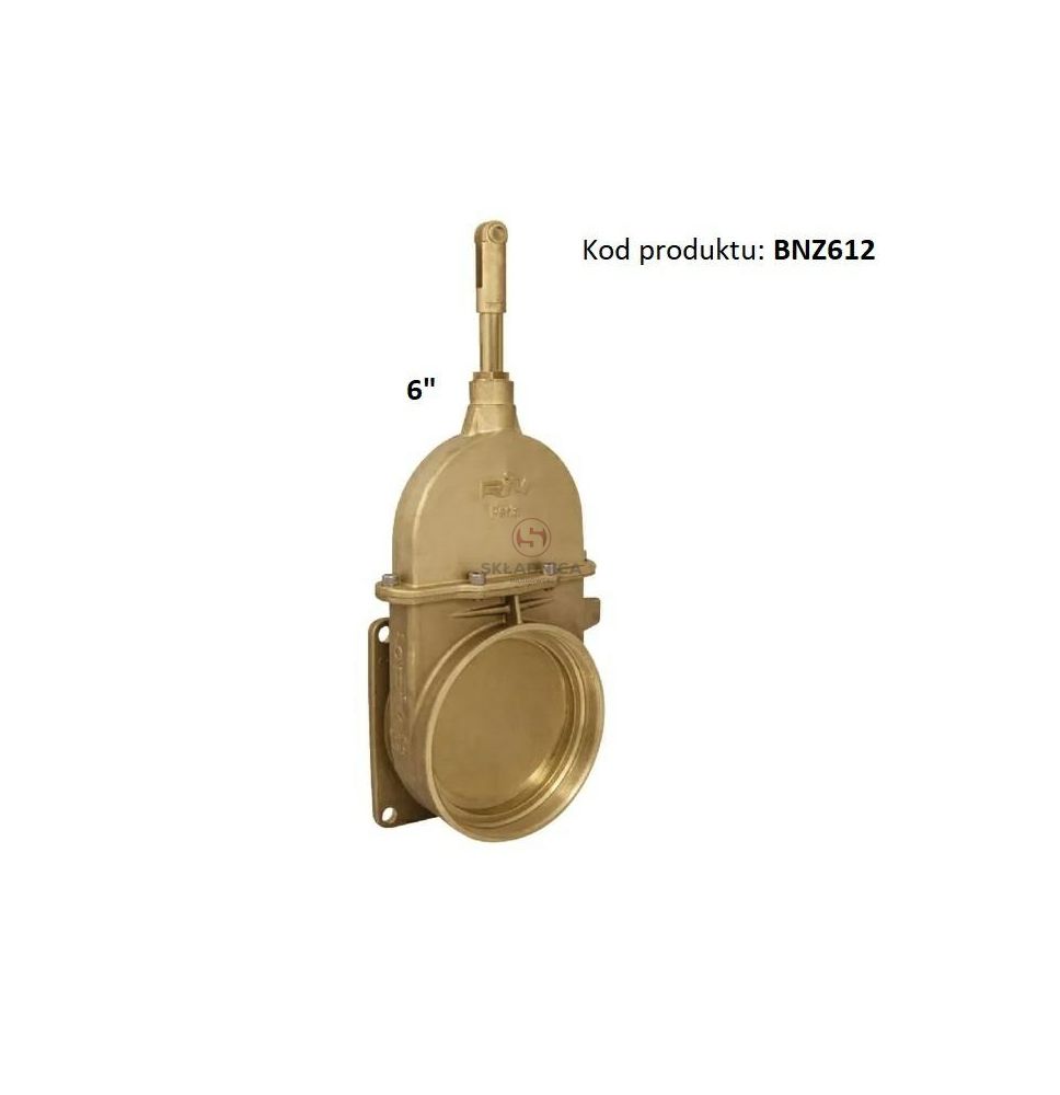 ZASUWA MOSIĘŻNA HYD. 6"  GWINT M165 / PŁ [BNZ612]