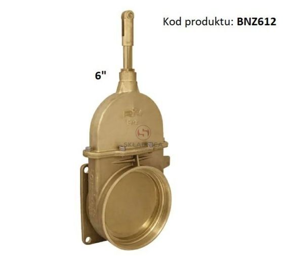 ZASUWA MOSIĘŻNA HYD. 6"  GWINT M165 / PŁ [BNZ612]