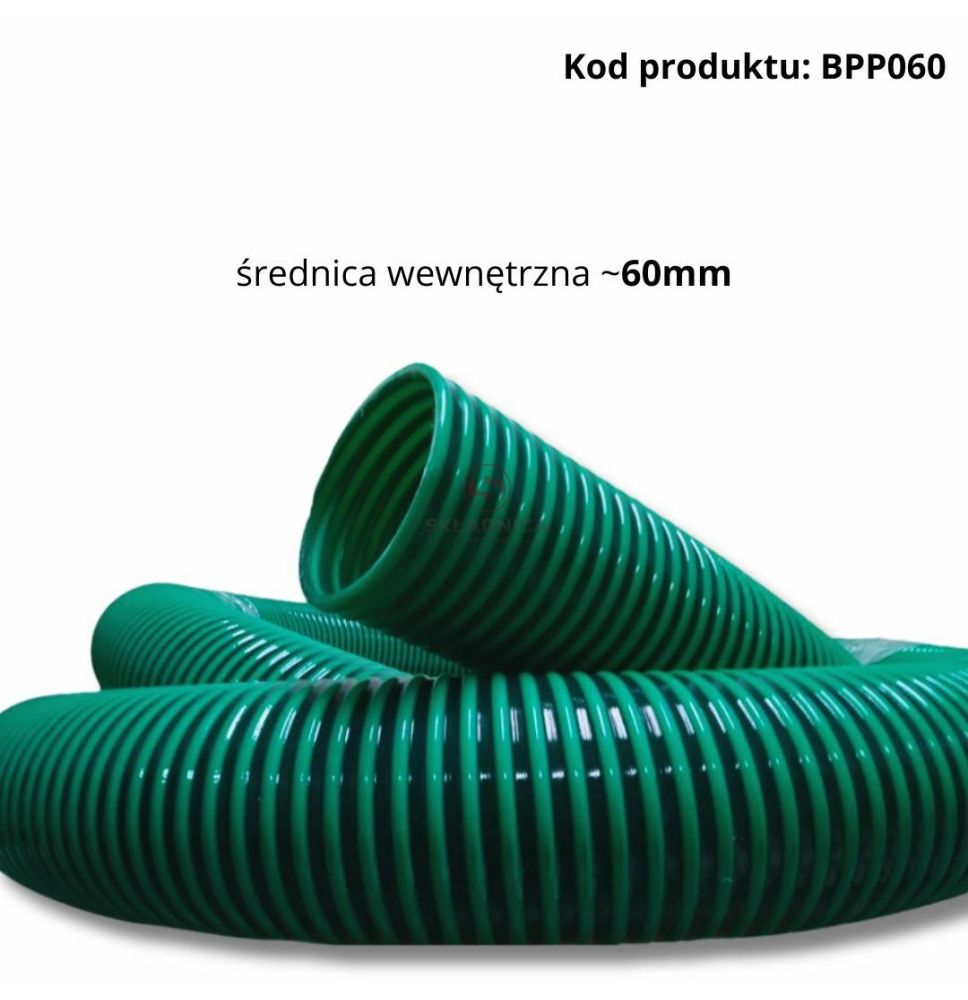 WĄŻ SSAWNO - TŁOCZNY  60 MM  PCV [BPP060]