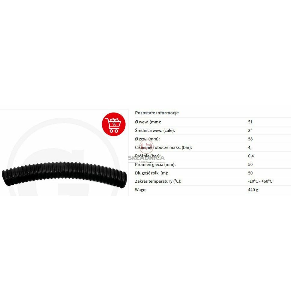 WĄŻ  50  SSAWNO - TŁOCZNY [BPS051-G]