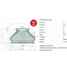 OSŁONA HARM.  25*53.5-33 [CAN006]