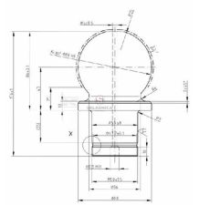 KULA 80mm Z NAKRĘTKĄ [CAZ108]