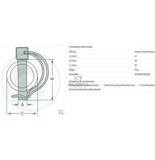 ZAWLECZKA RURKOWA  FI 11*45  RURA 40     [CAZ410]