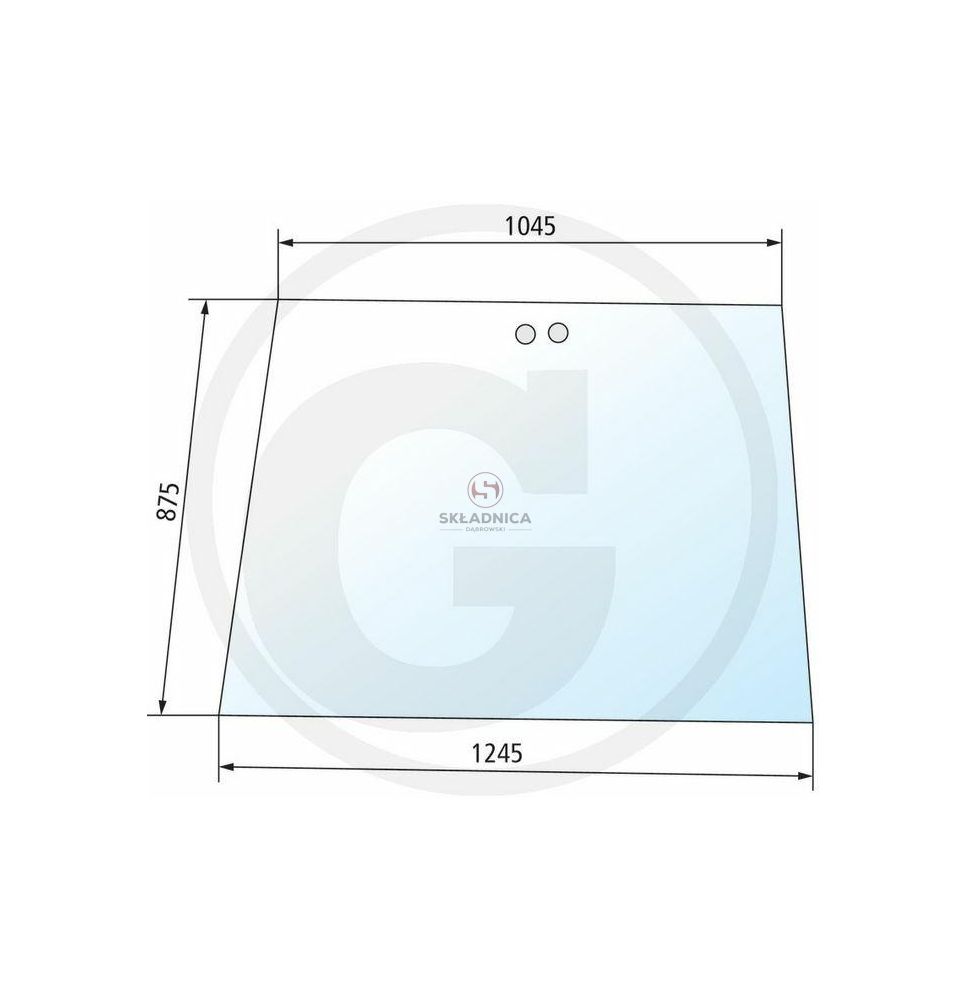 SZYBA PRZEDNIA  CASE    KABINA LP [CCK101]