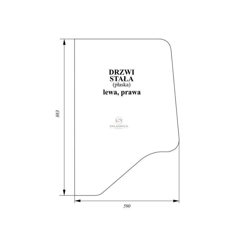 SZYBA DRZWI [CCK113]