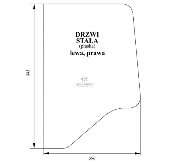 SZYBA DRZWI [CCK113]