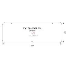SZYBA TYLNA DOLNA KABINA XL [CCK126]