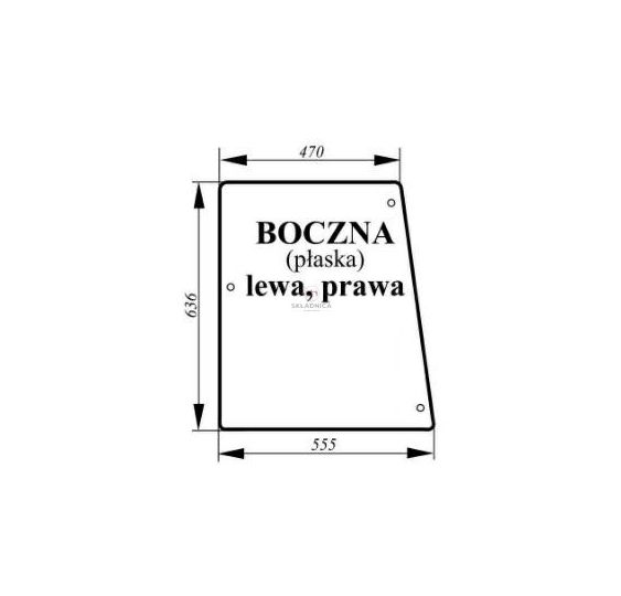 SZYBA BOCZNA [CCK132]