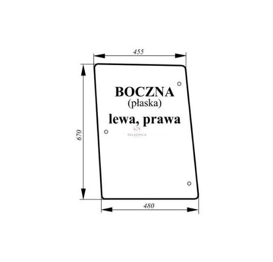 SZYBA BOCZNA [CCK136]
