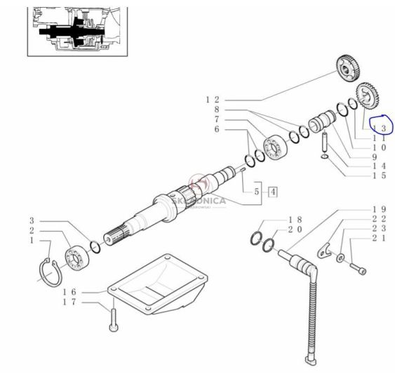 KOŁO ZĘBATE Z-54 [CCM136]