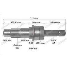 WAŁEK WOM Z-6 1-3/8" [CCN655-Z6MF]