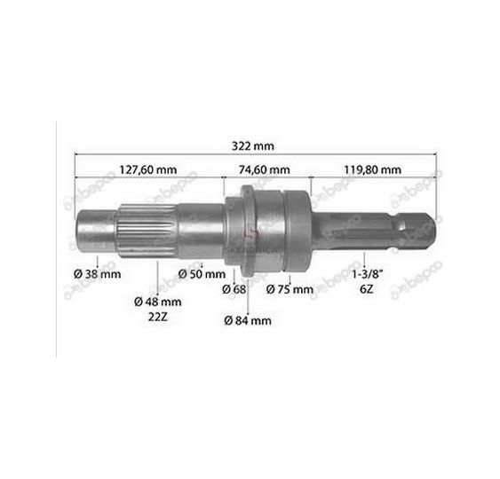 WAŁEK WOM Z-6 1-3/8" [CCN655-Z6MF]