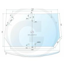 SZYBA TYLNA DEUTZ                        [CDK124]