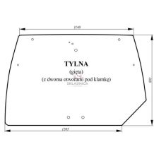 SZYBA TYLNA GÓRNA [CDK130]