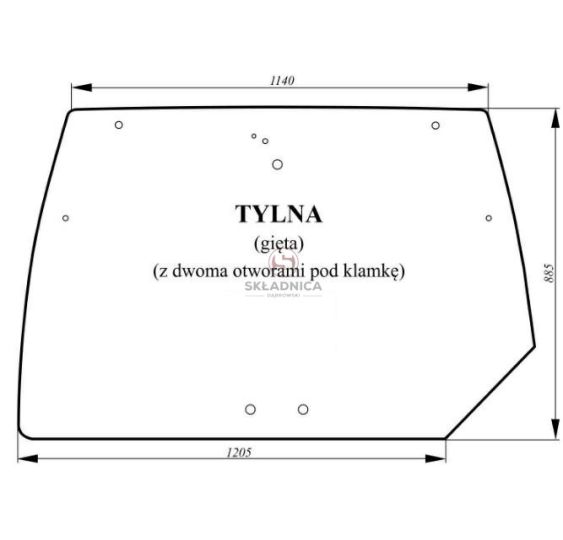 SZYBA TYLNA GÓRNA [CDK130]