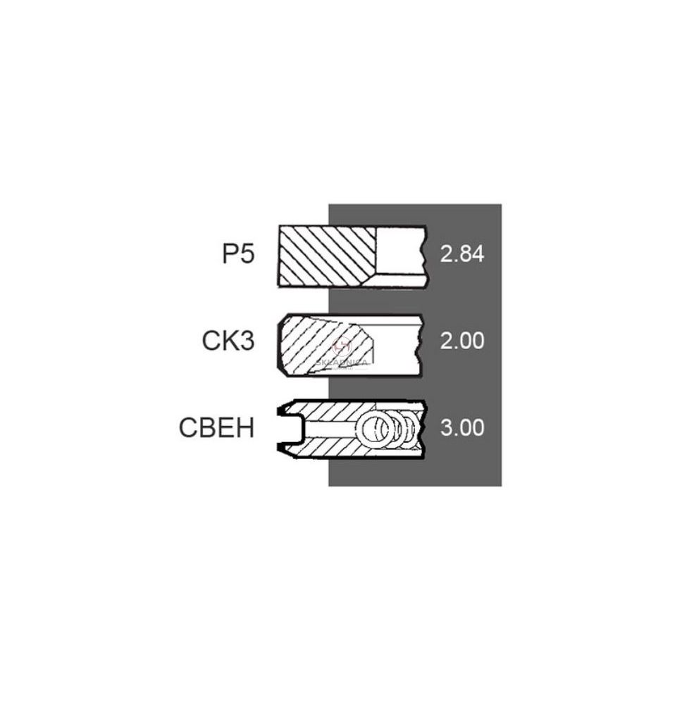 KPL. PIERŚCIENI TŁOK.  94.00  3P   DEUTZ [CDS029-KS]