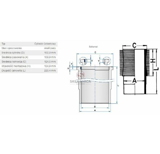 TULEJA CYLINDRA KHD FI-102.00  KHD [CDS063]