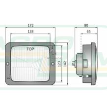 REFLEKTOR 172*142     H4 2F [CFE031]