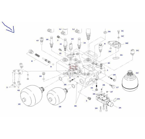 ZESTAW AKUMULATORÓW PRZEDNIEGO MOSTU 900 [CFH000-900]