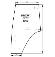 SZYBA DRZWI LEWE FENDT [CFK103]