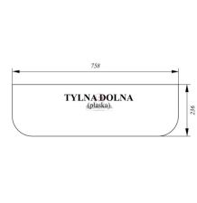 SZYBA TYLNA DOLNA [CFK109]