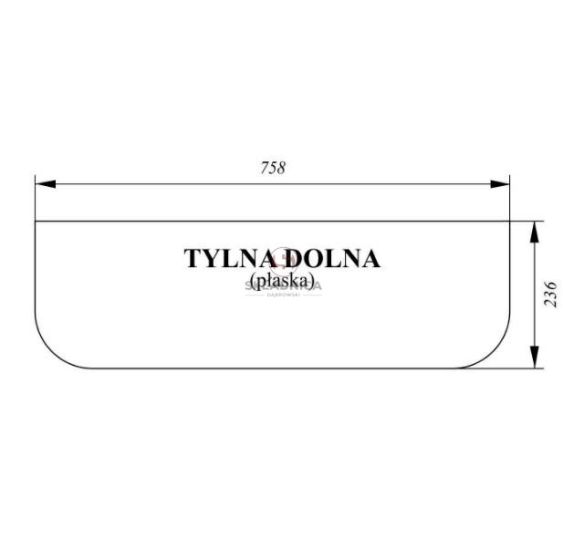 SZYBA TYLNA DOLNA [CFK109]