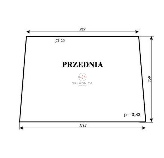 SZYBA PRZEDANI FENDT [CFK111]