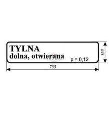 SZYBA FENDT TYLNA [CFK117]