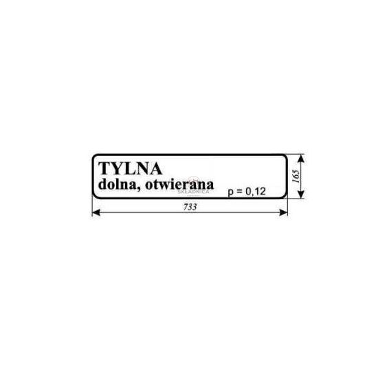 SZYBA FENDT TYLNA [CFK117]