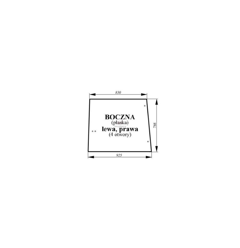 SZYBA BOCZNA JD 3040 [CJK106]