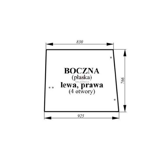 SZYBA BOCZNA JD 3040 [CJK106]