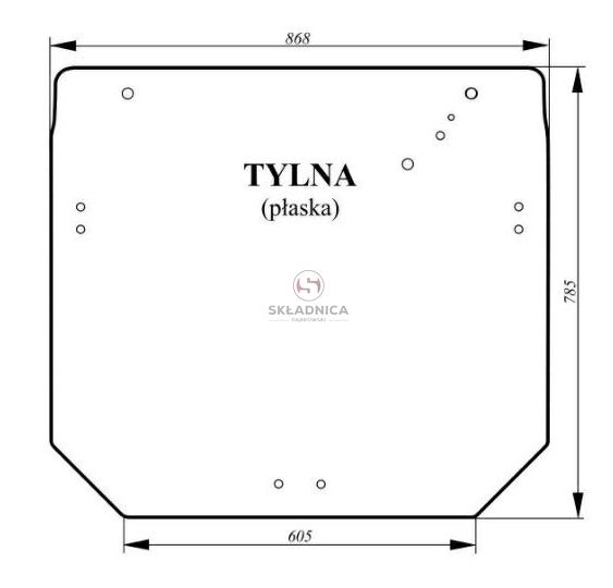 SZYBA TYLNA   JD  SERIA 5000 [CJK109]