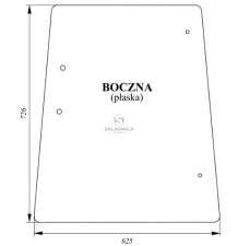 SZYBA BOCZNA P/L  4-OTW     JD2650 [CJK115]