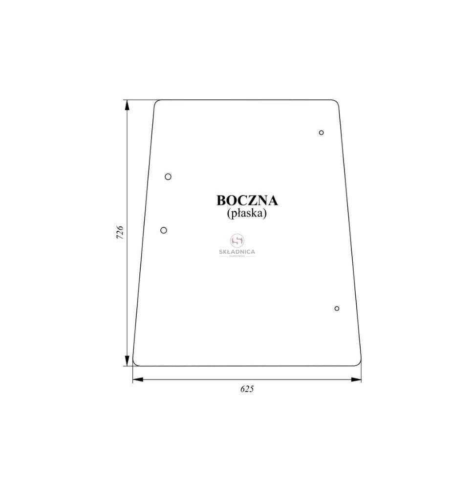 SZYBA BOCZNA P/L  4-OTW     JD2650 [CJK115]