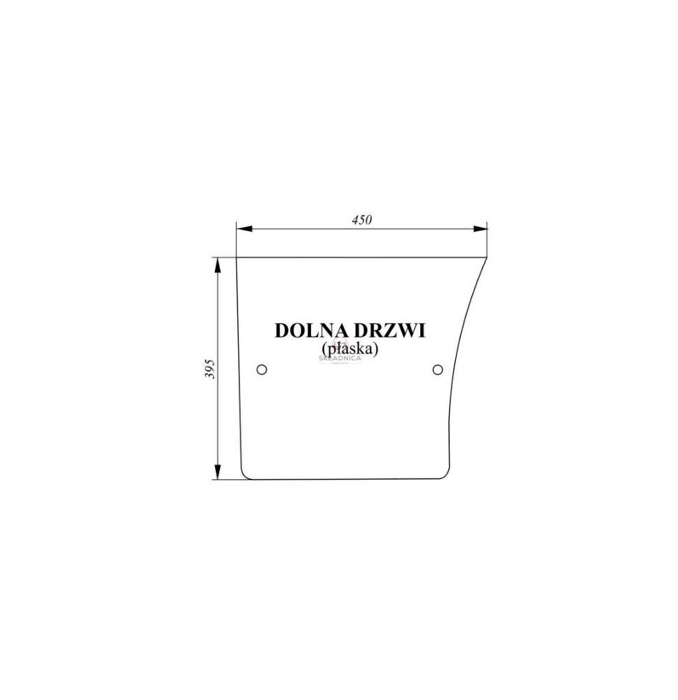SZYBA DRZWI DÓŁ   L-P    JD SERIA 2 000 [CJK117]