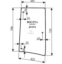 SZYBA BOCZNA PRAWA [CJK124]